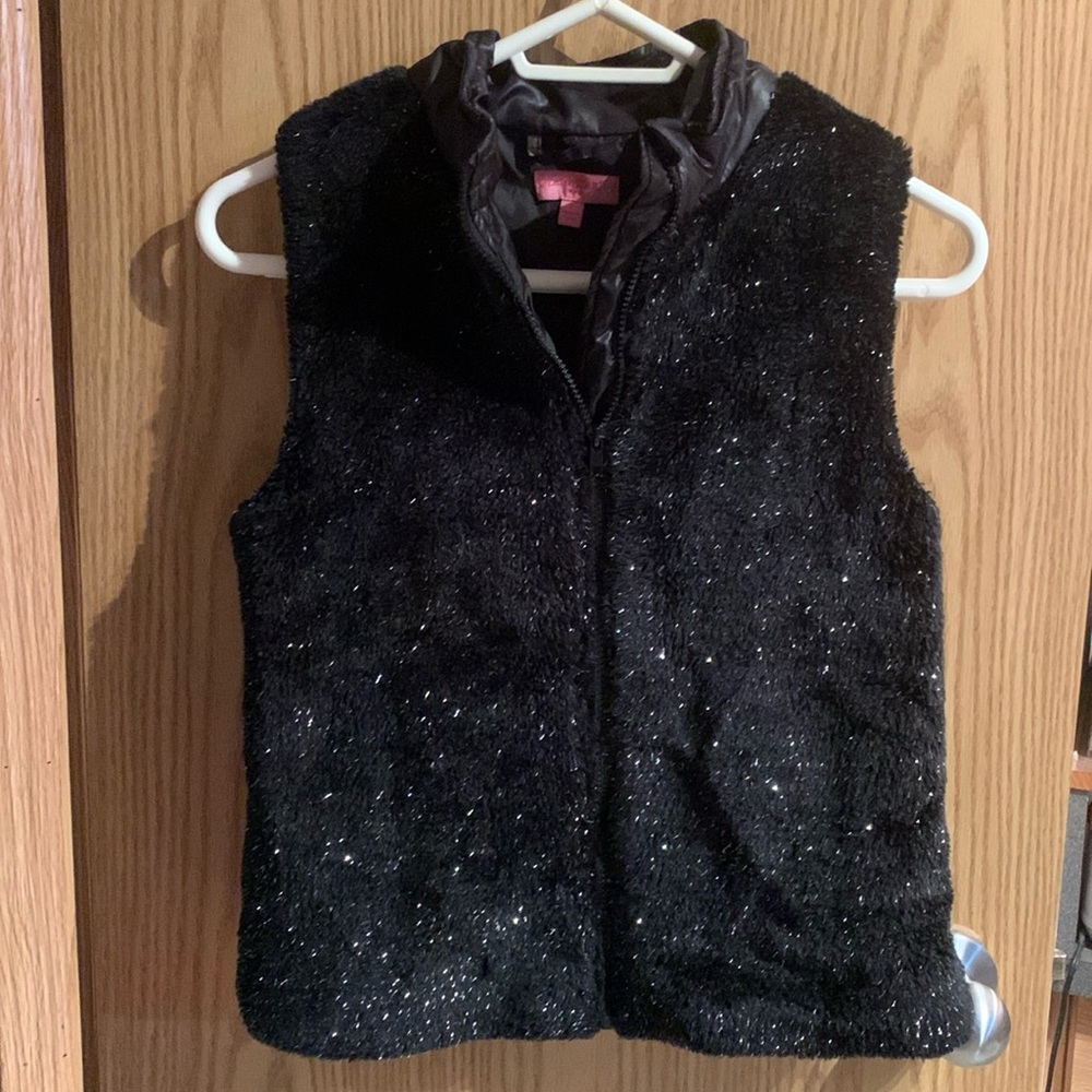 Heart Soul girl metallic vest Large